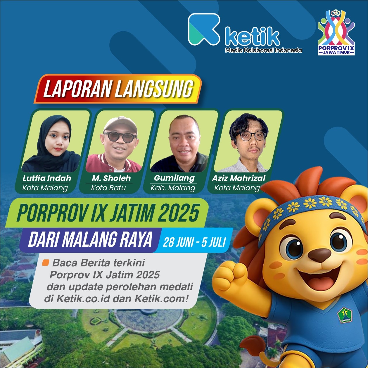 Liputan Ketik Eksklusif Porprov Jatim 2025
