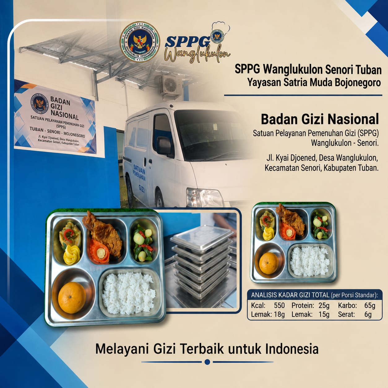 SPPG Wanglukulon Senori Tuban - Yayasan Satri Muda Bojonegoro