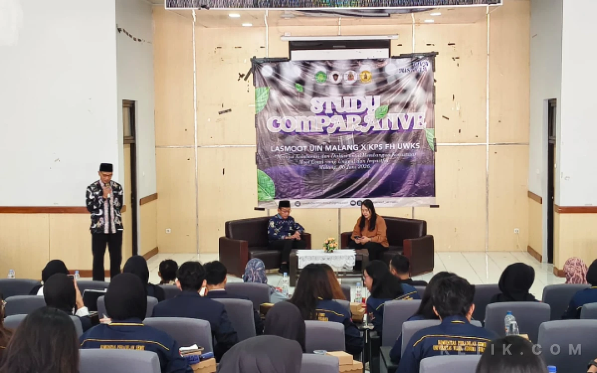 Thumbnail Berita - Mahasiswa FH UWKS Kunjungi LASMOOT UIN Malang, Perkuat Kolaborasi Komunitas Moot Court