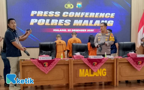 Thumbnail Utang Berujung Maut, Polres Malang Tangkap Pelaku Pembunuhan sekaligus Pengedar Narkoba