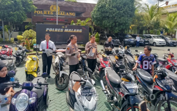 Thumbnail Polres Malang Panen Curanmor, Residivis dan Pelaku Lintas Pulau Dilibas