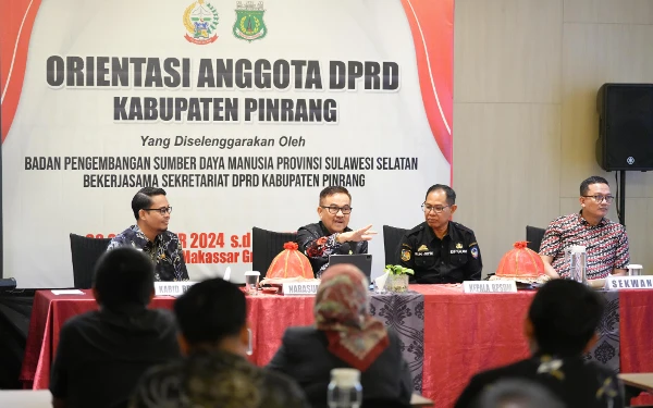 Hadiri Orientasi Anggota DPRD Pinrang, Sekdaprov Sulsel Ingatkan Peran Legislatif