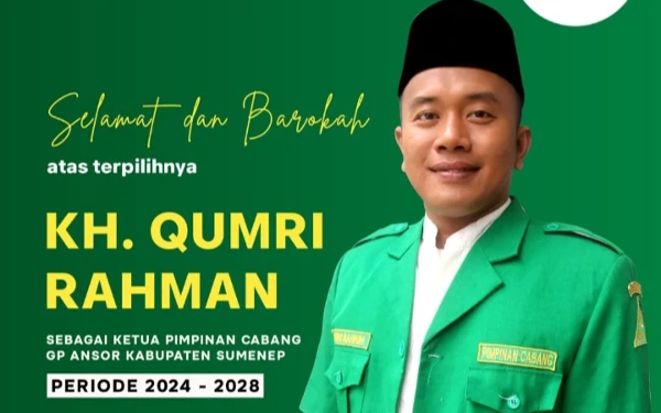 KH. Qumri Rahman Kembali Nahkodai GP Ansor Sumenep