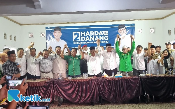 Unggul 62,14 Persen Hasil Hitung Cepat, Paslon Harda-Danang Deklarasi Kemenangan Pilbup Sleman