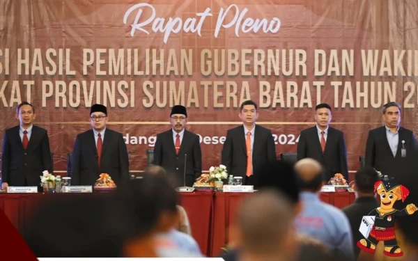 Thumbnail Mahyeldi-Vasko Menang Pilgub Sumbar 2024, Raih Suara Mayoritas di 19 Kabupaten Kota