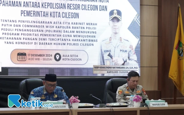 Tekan Pengangguran, Polres Cilegon dan Pemkot Teken MoU