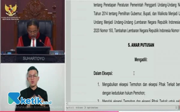 Thumbnail MK Tolak Gugatan Paslon Mandat di Pilkada Sampang! Ini Alasannya