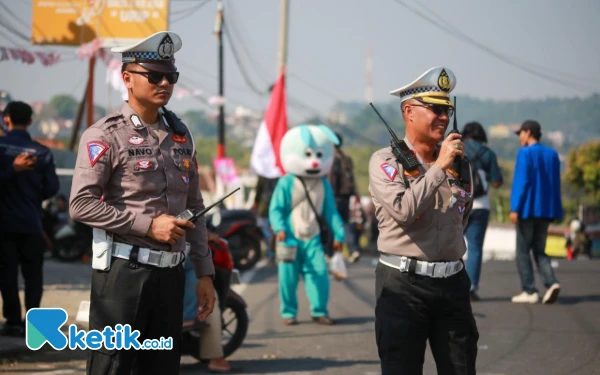 Thumbnail Berita - Fun Run 2025, Satlantas Polresta Bandar Lampung Alihkan Arus Lalu Lintas, Ini Pengaturannya