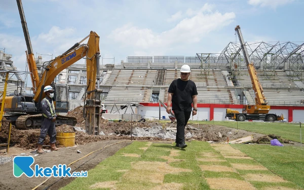 Thumbnail Pembangunan Stadion Gelora Jayati Dilanjutkan, Bupati Kediri Targetkan Rampung Tahun 2027