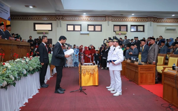 Ini Arahan Gubernur Aceh Muzakir Manaf Ketika Lantik Bupati dan Wakil Bupati Aceh Barat