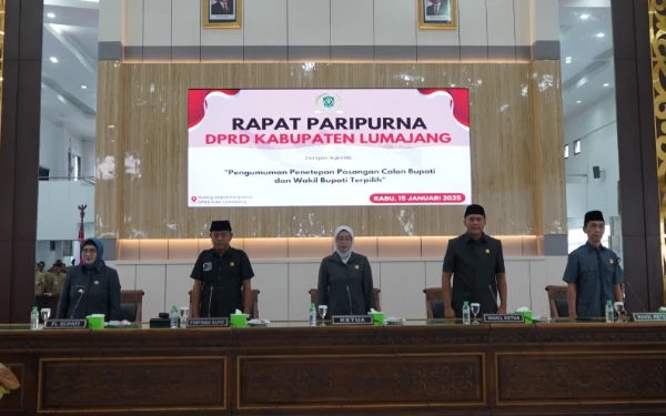 Thumbnail Berita - DPRD Lumajang Gelar Rapat Paripurna Umumkan Hasil Pilkada Lumajang