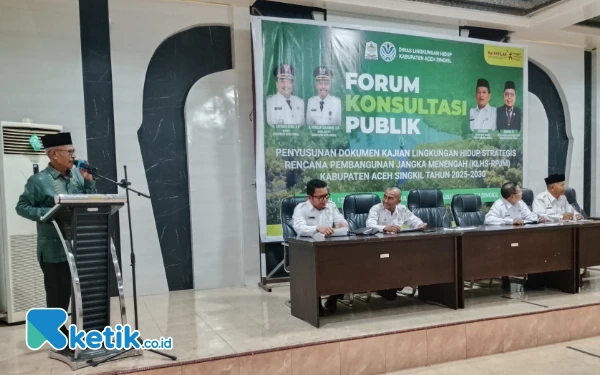 DLH Aceh Singkil Gelar Forum Konsultasi Publik Penyusunan Dokumen KLHS RPJM
