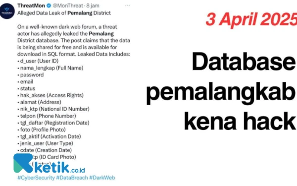 Thumbnail Berita - Data Kependudukan Pemkab Pemalang Dikabarkan Diretas, Diskominfo: Masa Trial dan Dummy Sudah Dimatikan