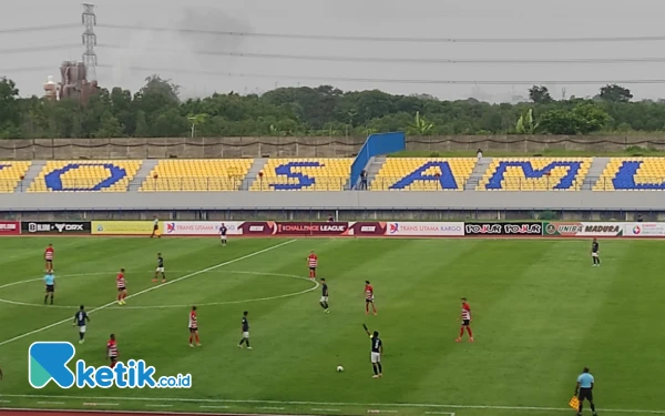 Thumbnail Berita - Babak Pertama, Madura United Tertinggal 1-2 Lawan Svay Rieng