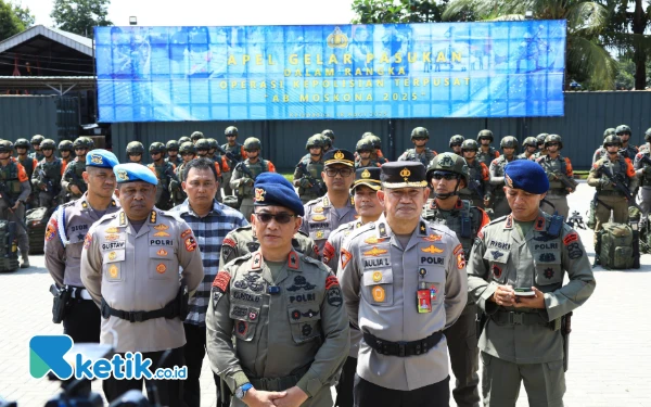 Misi Kemanusiaan, Polri Gelar Apel Pasukan Operasi Alpha Bravo Moskona 2025