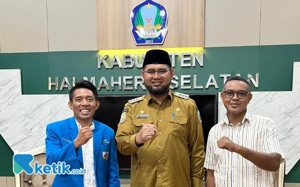 Thumbnail Jelang Musda, KNPI Halsel Temui Bupati Hasan Ali Bassam Kasuba