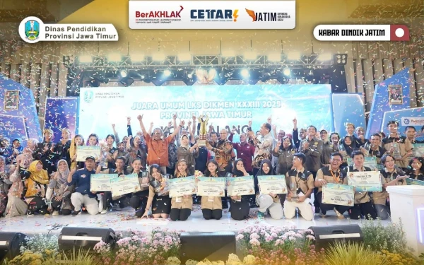 Thumbnail Kota Malang Kembali Juara Umum LKS Jatim 2025, Raih 22 Gelar di Berbagai Kategori