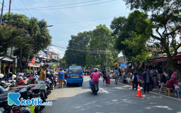 Thumbnail Akhir Pekan, Akses Jalan Pasar Klojen Malang Jadi Satu Arah