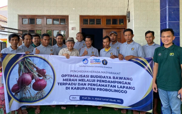 Thumbnail Berita - Fakultas Pertanian UB Dampingi Petani Probolinggo untuk Optimalkan Budidaya Bawang Merah