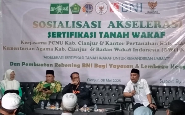 Thumbnail Berita - PCNU Cianjur Dorong Pemerintah Rekrut Pendamping Sertifikasi Wakaf di Tingkat Desa