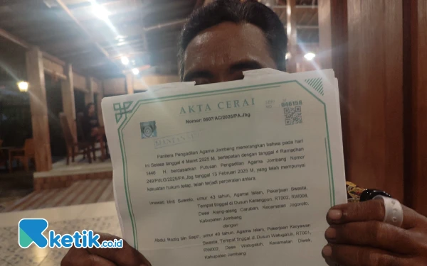 Thumbnail Berita - Perceraian di Jombang Diduga Gunakan Surat Domisili 'Gaib'