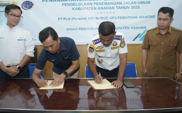 Thumbnail Tingkatkan Kualitas Pelayanan, Dishub Asahan dan PT PLN Kerja Sama Pengelolaan PJU