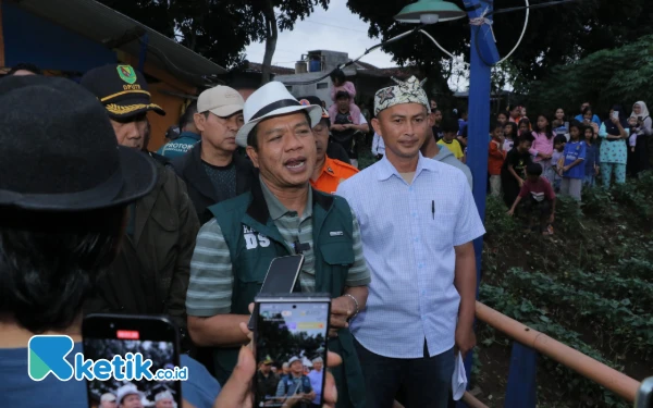 Thumbnail Gantikan Jembatan Apung Cijeruk, Pemkab Bandung Bakal Bangun Jembatan Permanen Leuwi Balem