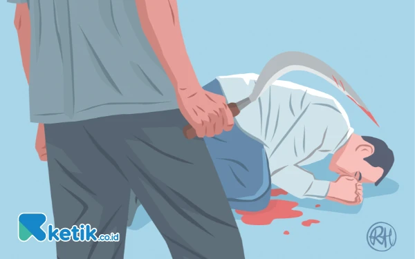 Thumbnail Berita - Gegara Uang Rp100 Ribu, Pria di Jombang Nekat Bacok Sahabatnya