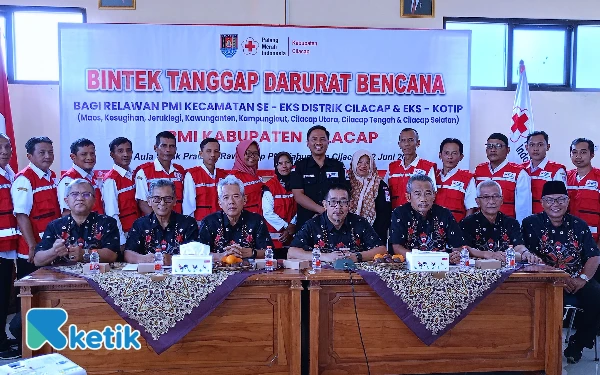 Thumbnail Berita - PMI Cilacap Gelar Bintek Tanggap Darurat, Kadus Jadi Ujung Tombak Penanggulangan Bencana