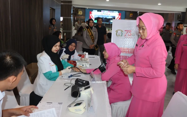 Thumbnail Berita - Polda Aceh Gelar Donor Darah pada Puncak Bakti Kesehatan Serentak Hari Bhayangkara
