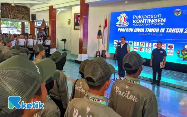 Thumbnail Berita - Pemkab Pacitan Resmi Lepas 157 Atlet, Bidik Emas di Porprov Jatim IX 2025