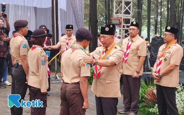 Thumbnail Berita - Buka Perkemahan Pramuka Saka Bakti Husada, HM Arum Sabil: Jadilah Teladan Kesehatan