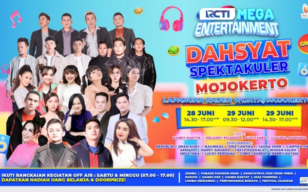 Dua Hari Non Stop! Dahsyat Spektakuler Hadir di Mojokerto Ramaikan Pesta Rakyat Terbesar Tahun Ini