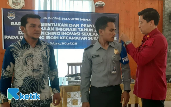 Thumbnail Berita - Cegah TPPO, Kanwil Ditjenim Aceh Gelar Sosialisasi Desa Binaan Imigrasi di Sabang