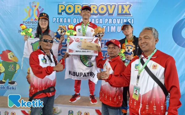 Cabor Akuatik Kabupaten Kediri Sumbang Dua Medali Emas di Porprov Jatim IX 2025