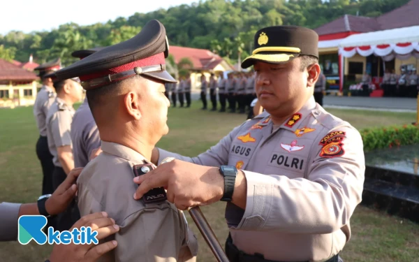 Thumbnail Berita - Jelang Hari Bhayangkara ke-79, 24 Personel Polres Abdya Naik Pangkat