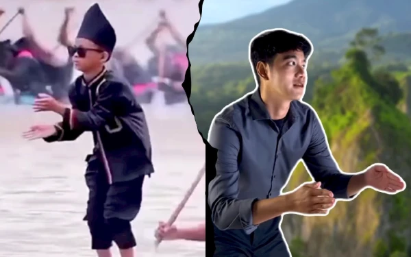 Thumbnail Gibran Sebut Pacu Jalur Diplomasi Budaya, Gaya 'Aura Farming' Bocah Riau Gemparkan Media Sosial