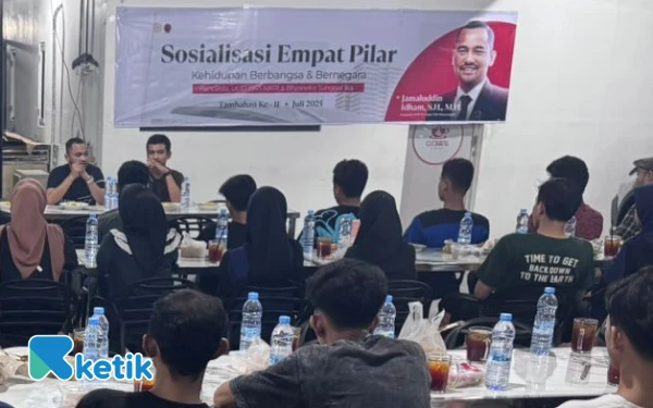 Thumbnail Berita - Jamaluddin Idham Gaungkan Semangat Nasionalisme Lewat Sosialisasi Empat Pilar MPR RI di Abdya