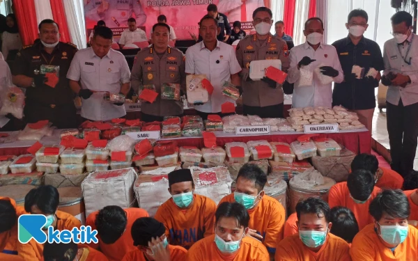 Thumbnail Cegah Penyalahgunaan Barang Bukti, Polda Jatim Musnahkan 49 Kg Sabu-Sabu