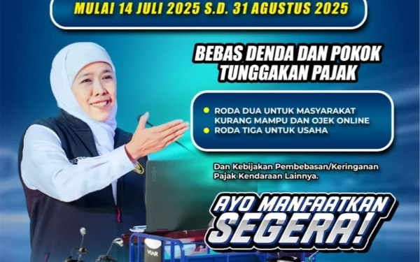 Thumbnail Kabar Gembira! Pemutihan Pajak Kendaraan di Jatim Kembali Dibuka Mulai 14 Juli