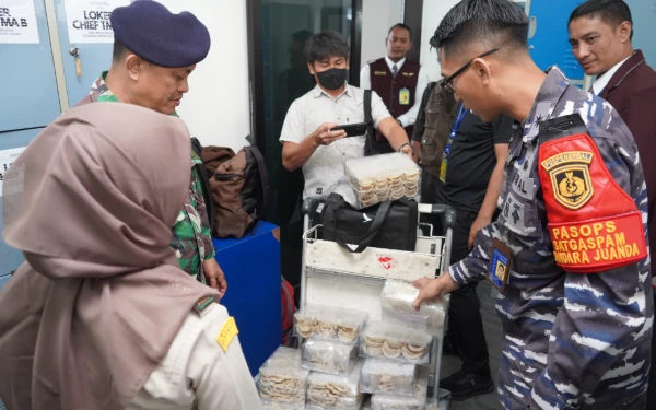 Thumbnail Satgaspam TNI AL Gagalkan Pengiriman 15,8 Kg Sarang Burung Walet Tanpa Dokumen