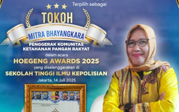 Thumbnail Dekan FKP Unesa, Nining Widyah Kusnanik Raih Penghargaan Hoegeng Awards 2025