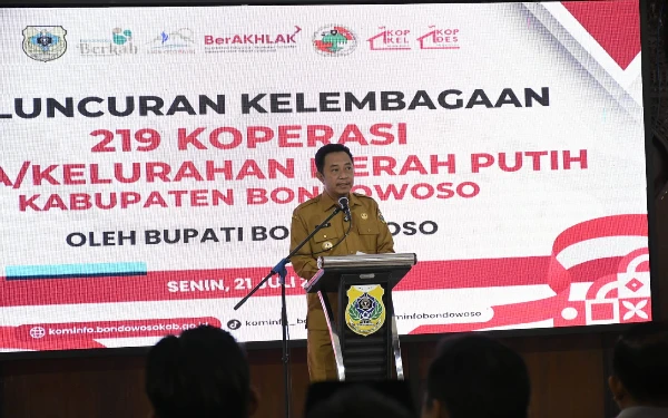 Thumbnail Pemkab Bondowoso Luncurkan 219 Koperasi Merah Putih, Bupati: Ini Awal Kebangkitan Ekonomi Desa