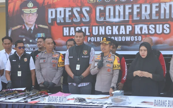 Thumbnail Dua Pelaku Curanmor Dibekuk, Polres Bondowoso Bongkar 7 Lokasi Kejahatan