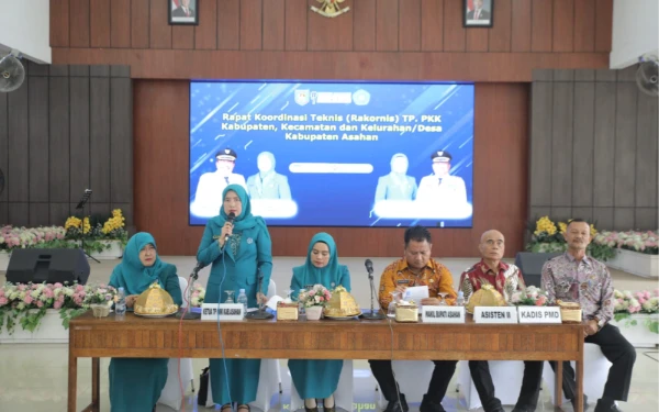 Thumbnail Rakornis TP PKK Asahan Juli 2025, Wabup Rianto Beri Apresiasi