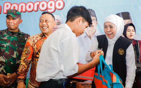 Thumbnail Lengkap dan Terbaik se-Jatim, Gubernur Khofifah Puji Sekolah Rakyat di Ponorogo