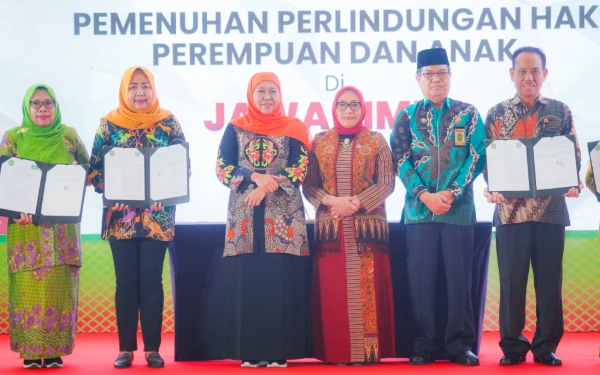 Thumbnail Menteri PPPA Puji Terobosan Gubernur Khofifah Terkait Kerja Sama Perlindungan Perempuan dan Anak