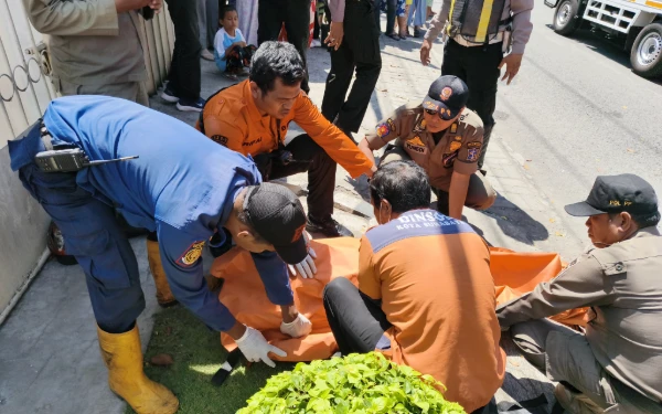 Thumbnail Kecelakaan Maut di Asemrowo Kali Surabaya, Seorang Ibu Tewas di Lokasi