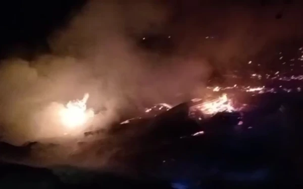 Thumbnail Berita - Kandang Ayam di Sragi Pekalongan Terbakar, Pemilik Pasrah Bangunan Ludes