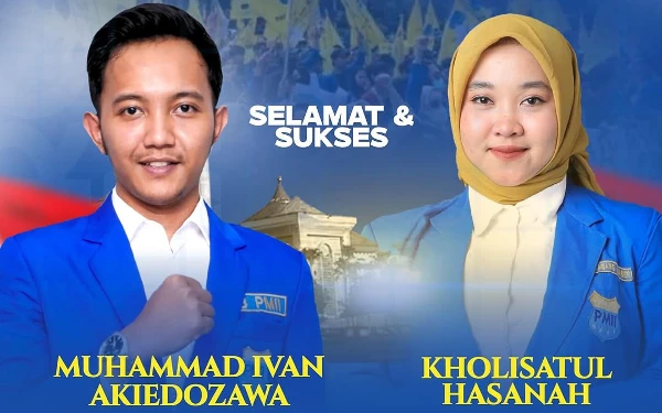 Thumbnail Ivan Akiedozawa dan Kholisatul Hasanah Resmi Nakhodai PMII Jatim